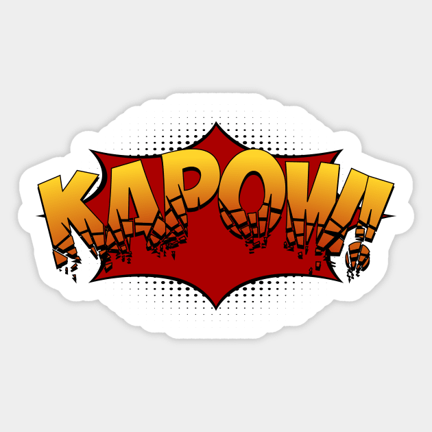 KAPOW! Sticker by jintetsu